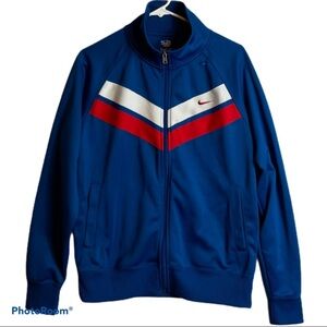 Nike Retro Chevron Striped Track Jacket Size Medium